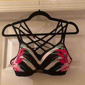 PINK Victoria's Secret Tropical Strappy Bra